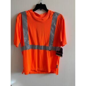 NWT Defect Wolverine Medium Reflective Safety Vest Orange 3M Scotchlite